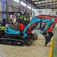 Livraison Gratuite Mini-Pelle Chinoise EPA/EURO 5 avec Moteur Kubota EPA 2 tonnes 1 tonne 1,7 Tonne, Cabine d'Excavatrice, Mini-Pelle à Vendre