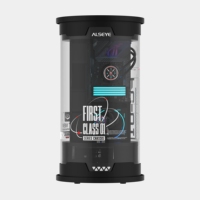 OEM Cylindrical Black White MATX Mid Tower Acrylic Computer Case for Desktop Gaming Supports 360 Water Cooling with Power Supply