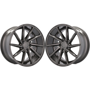 หน้าปัดเครื่องสีเทา19X8.5นิ้วสำหรับรถยนต์นั่งส่วนบุคคลขอบล้อแม็ก5X112สำหรับ <span class=keywords><strong>AUDI</strong></span> <span class=keywords><strong>A5</strong></span> S5 B8 B9 A6 A7 Q2 Q3 Q5สำหรับ <span class=keywords><strong>Vossen</strong></span> - Product Image 2