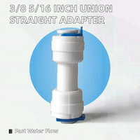 Adaptateur droit enfichable 1/4" 3/8" à alimentation manuelle, connecteur union, en POM de qualité alimentaire, débit élevé, pour usage domestique, garantie 1 an