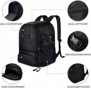Muestra gratuita: Bolsas personalizadas para equipo deportivo juvenil, mochila grande para entrenamiento, gimnasio, baloncesto, voleibol, fútbol, con compartimento para zapatos - Product Image 6