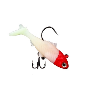 Leurre souple jig tête plombée 21g 90mm pour lancer longue distance, pour la pêche en eau douce et salée, pour le bar, le poisson mandarin, la perche, avec hameçons robustes - Product Image 5