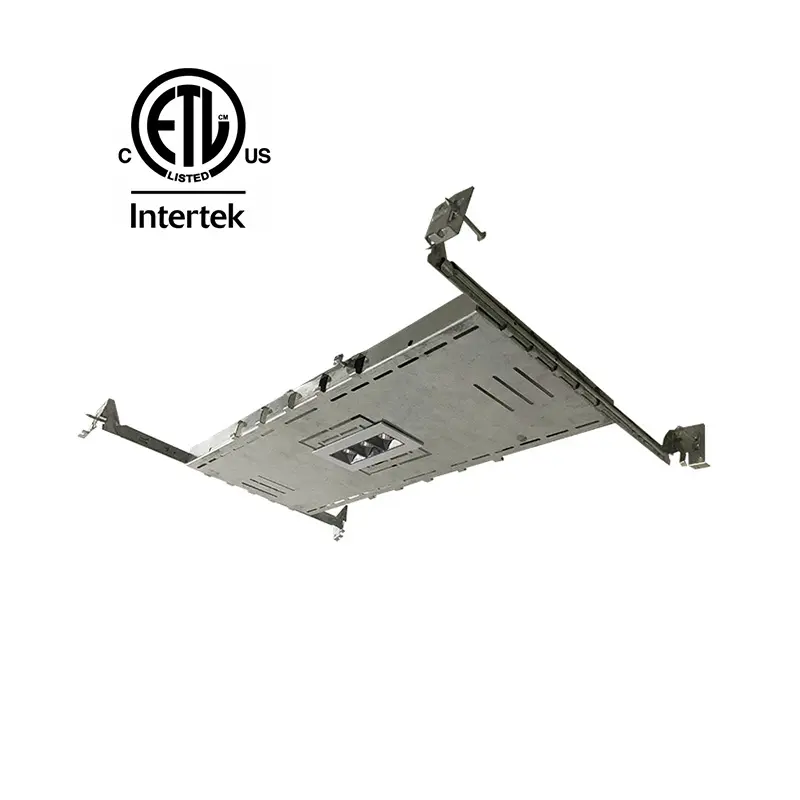 ETL Louvre Mini Lampu Sorot Bawah Tersembunyi Linier 3 Sel IC Nilai 9 Watt 720VAC 400LM Lokasi Lembab Louvre Persegi Lampu Led