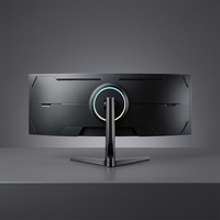 Monitor Curvo Super UltraWide de 49 Pulgadas 32:9, 144Hz, 1800R, 1ms de Respuesta, 100% SRGB, para Seguridad, CCTV, Centro de Comando, Pantalla para PC de Escritorio