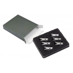 Mini 6pcs 8x32 mm <b>Paper</b> Clip Set Office <b>Stationery</b> with Magnet & Iron Material for Bookmarks - Product Image 2