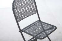 Ensemble de café pliant de haute qualité 2+1 pour jardin, table et chaises tout en acier, mobilier de patio extérieur