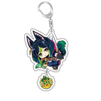 GY Ring Genshin Impact Anime Acryl-Schlüsselanhänger Impact Schlüsselanhänger Nilou Klee Ganyu Cartoon-Charakter Anime-Schlüsselanhänger Zubehör