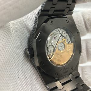 Montre à cadran squelette Moissanite haut de gamme D VVS1 en acier inoxydable de luxe de qualité garantie de 2 ans 20mm test de diamant réussi - Product Image 4