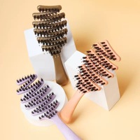 Brosse à cheveux ventilée avec paille de blé Eco Vent en gros pour femmes peigne démêlant sec et humide incurvé en Z S pour séchage au soufflage