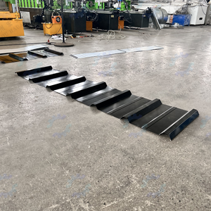 เครื่องขึ้นรูปเหล็กแผ่น Hauan Machinery ขนาดความกว้างป้อนวัสดุ 1220 มม. สำหรับทำกระเบื้องเหล็กเคลือบสีสำหรับหลังคา - Product Image 5