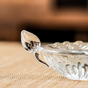 Soporte de cristal transparente para tapa de tetera con diseño de vaina de loto, para ceremonia del té Gaiwan, adorno decorativo - Product Image 5
