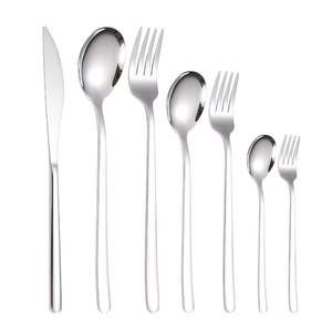 New <span class=keywords><strong>Fancy</strong></span> Flatware đồ ăn bạc Thép không gỉ muỗng dao nĩa thiết lập dao kéo - Product Image 4