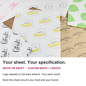Fogli di Carta Anti-unto con Stampa Giornale per Avvolgimenti di Hamburger e Rivestimenti per Cestini, Dimensioni Personalizzate e Stampa Logo - Product Image 4