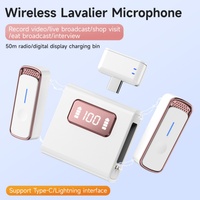 Microphone Lavalier sans Fil à Condensateur SX88 LP MP43 Omnidirectionnel Portable Réduction du Bruit 20Hz-20kHz Signal/Bruit 64dB
