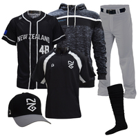 Veste de baseball personnalisée à fermeture éclair 1/4, veste d'entraînement BP, veste de cage d'entraînement, pantalon d'uniforme de baseball et de softball