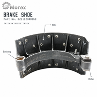 Plaquettes de frein arrière pour camion Shacman M3000 Delong, référence DZ9112340060, avec rouleaux, 8 ou 10 trous, garnitures, pièces automobiles