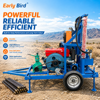 Vente directe usine – Foreuse de puits d'eau sur roues de 200 mètres – Machine de forage de puits profonds portable et personnalisable