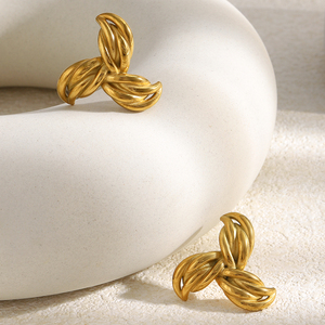 Dreamshow Nouveau 2026, Pendientes de Moda Chapados en Oro con Forma de <span class=keywords><strong>Boomerang</strong></span>, Joyería de Acero Inoxidable, Regalo para el Día de la Madre - Product Image 2