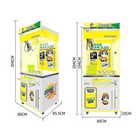 Article potentiel de vente chaude Machine à griffes intelligente pour collations et boissons Couleur Lumière Machine à cadeaux intérieure à pièces Machine de jeu