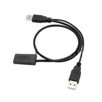 Adaptador G-karve USB a SATA7 +6p para Unidad Óptica de Portátil, SATA a USB, Núcleo de Cobre, 12V, Electrónico