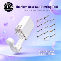 ASTM F136 Titan Nasenpiercing-Werkzeug Einweg-Ohrstecker-Applikator Unisex Körperschmuck