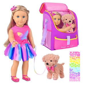 Venta caliente 18 pulgadas niña muñeca ropa combinación deportes Camping estilo muñeca combinación - Product Image 3