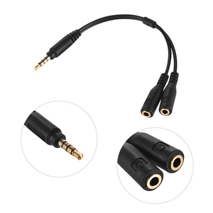 GAZ-CB37 Headset <strong>Adapter</strong> for Headsets With Separate Headphone <strong>Microphone</strong> <strong>Plugs</strong> 3.5mm Splitter Cable - Product Image 2