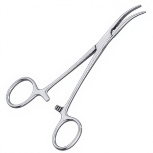 Pinces hémostatiques à pointe courbée, pince chirurgicale manuelle en acier inoxydable, certifiées CE, instrument de classe I - Product Image 3