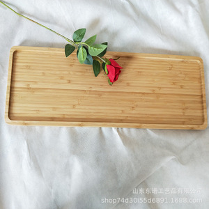 Bamboo <b>Tea</b> <b>Tray</b> Rectangular 70.5x20.5x2cm For Coffee <b>Tea</b> Serving Nordic Style - Product Image 2