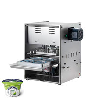 Machine de scellage de gobelets commerciale en gros, avec moule personnalisé, corps en acier inoxydable, scelleuse automatique de gobelets pour les magasins de boissons