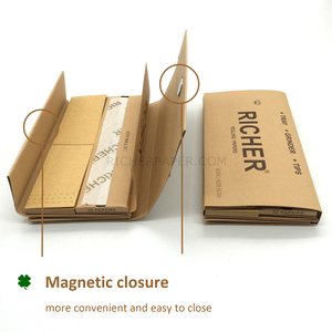 Papier à rouler artisanal en chanvre premium, transparent, non blanchi, brun, à combustion lente, pour fumer (prise en charge OEM) - Product Image 2