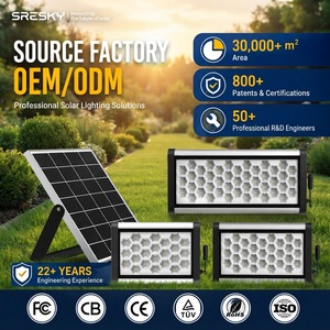 ไฟสปอร์ตไลท์โซลาร์เซลล์ SRESKY 40W 60W 80W กันน้ำ ตัวเรือนอะลูมิเนียม พร้อมรีโมทคอนโทรล ตั้งเวลาเปิด-<span class=keywords><strong>ป</strong></span>ิดอัตโนมัติ ใช้งานกลางแจ้ง ระดับมาตรฐานเชิงพาณิชย์ IK08 - Product Image 1