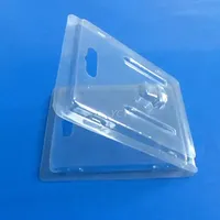 Impression personnalisée clair pas cher pour animaux de compagnie pliant blister à clapet cartes d'emballage pour clé usb