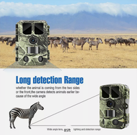 Caméra de surveillance de la faune sauvage infrarouge 4K 48M avec connexion Wi-Fi et contrôle par application, portée IR 20m/85ft, télécommande, détection de mouvement, IP66