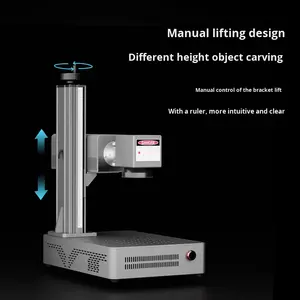Machine de marquage et de gravure laser UV de bureau entièrement automatique 3W pour cristal, verre, métal, céramique - Product Image 2