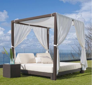 أثاث للفناء في الهواء الطلق ، من الألومنيوم, أثاث للفناء في الهواء الطلق ، أريكة مزدوجة من الألومنيوم ، كرسي استرخاء شمسي في الهواء الطلق ، أريكة مزدوجة - Product Image 1