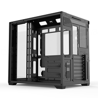 BAJEAL OEM ODM New Design PC Gamer Steel Full Tower 3-Sided Tempered Glass Computer Case Supports ATX/Micro ATX/ITX Motherboards