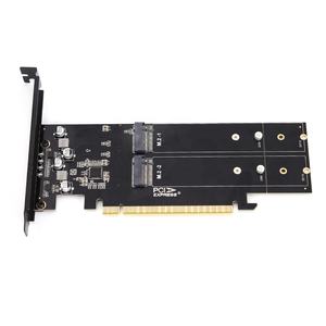 22110 nvme <span class=keywords><strong>m</strong></span>.<span class=keywords><strong>2</strong></span> ngff ssd zu pcie x4 adapter karte pcie x16 4-port <span class=keywords><strong>m</strong></span>.<span class=keywords><strong>2</strong></span> nvme ssd adapter - Product Image 1