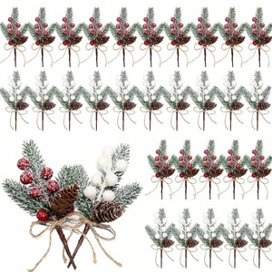 PVC Needles <b>Cones</b> Flower Eco-friendly <b>Christmas</b> Decoration Ornaments Factory Desktop Accessories for <b>Christmas</b> <b>Tree</b> Gift - Product Image 1