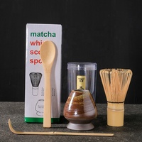 Ensemble de cérémonie du thé matcha personnalisé, accessoires, fouet en bambou, bol en céramique, cuillère, récipient, ensemble de thé matcha