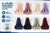 Écharpe carrée en satin uni pour femme, châle décontracté élégant, hijab en soie satinée pour femme, logo personnalisé jacquard