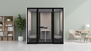 Cabina Telefónica Insonorizada Moderna con Cubierta Suave 2026 Comine, Cabina de Música, Cabina Vocal <span class=keywords><strong>para</strong></span> Uso en Almacenes y Hoteles - Product Image 3