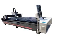 Machine de découpe laser à fibre pour tôles plates 2000W, refroidissement par eau, automatique, BMP/PLT, pour acier et aluminium jusqu'à 6mm