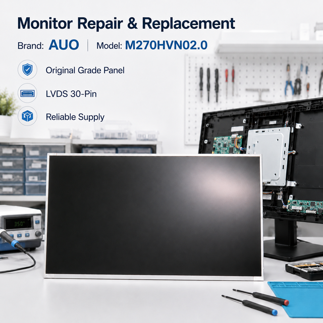 AUO M270HVN02.0 27 Inch FHD TFT LCD Panel LVDS 30Pin AMVA Display Module for Monitor Repair
