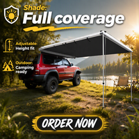 Auvent latéral robuste pour toit de voiture, idéal pour SUV, pick-up, camping tout-terrain, abri solaire, tente