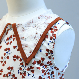 Nuevos productos <span class=keywords><strong>Zimmerman</strong></span> encaje corto tradicional africano Dashiki estampado niñas vestido verano niños de China al por mayor - Product Image 3