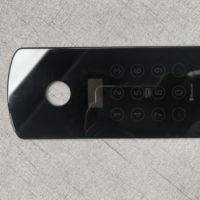 Serrure de porte intelligente personnalisée avec écran tactile, verre trempé percé, panneau en verre intelligent de 3 mm, panneau de couverture semi-transparent en verre.