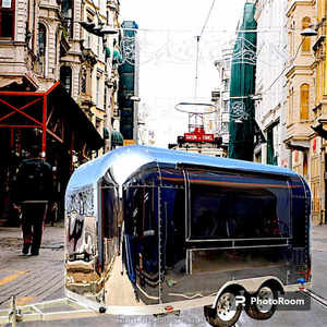 Camionnette mobile, remorque de concession, remorque alimentaire, camion alimentaire en acier inoxydable, grande <span class=keywords><strong>caravane</strong></span> alimentaire - Product Image 6