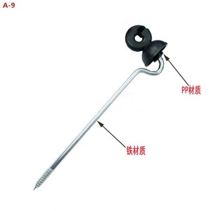 WPC/Eisen/Holzrahmen Zink beschichtete Ring-und Offset-Isolatoren-Elektrisches Farmzaun-Eck gitter für die Viehzucht - Product Image 3