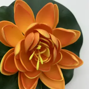 Réaliste décoratif eva nénuphar artificielle lotus fleurs Pour La Maison De Mariage Bureau Restaurant Jardin Décoration